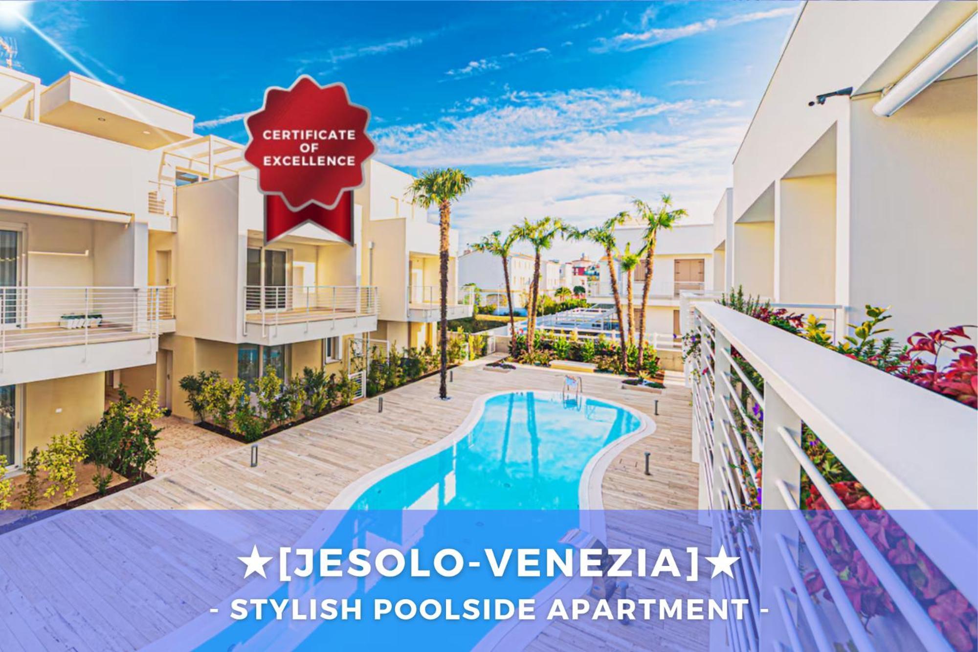 Stylish Poolside Apartment, Jesolo-venice *